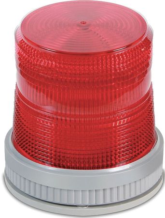 EDWARDS SIGNALING Warning Light, LED, 120VAC, Red, 65 FPM 105XBRMR120A
