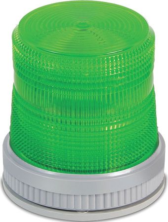 EDWARDS SIGNALING Warning Light, LED, 120VAC, Green, 65 FPM 105XBRMG120A