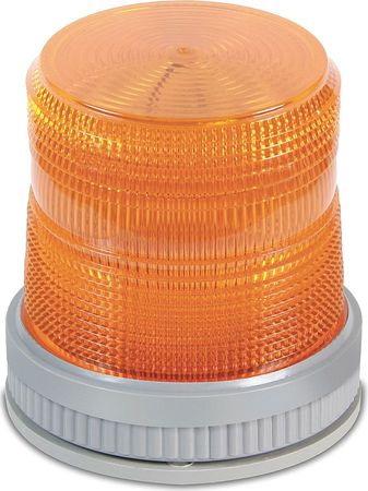 EDWARDS SIGNALING Warning Light, LED, 24VDC, Amber, 65 FPM 105XBRMA24D