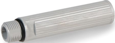 EDWARDS SIGNALING Threaded Extension Pole 100mm, Gray 270TEP