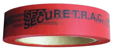 NOVAVISION Tamper Evident Tape, Red, 1 In x 180 Ft PST1R-46A-180