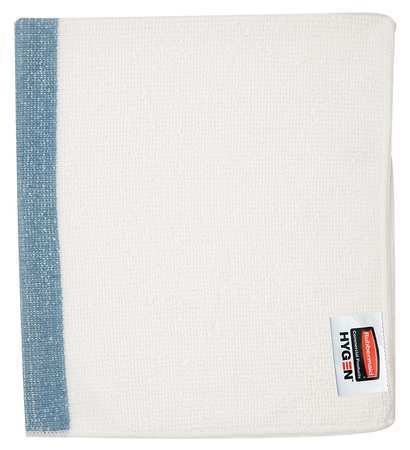 Rubbermaid Commercial Microfiber Cloth Wipe 16" x 19", Blue, 24PK 1805728