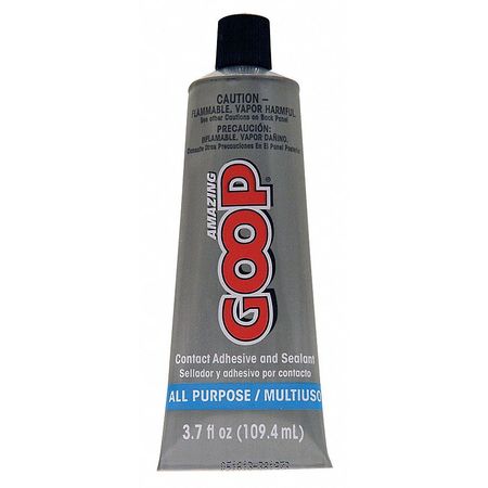 ECLECTIC PRODUCTS Adhesive, Amazing Goop Series, Clear, 3.7 oz, Tube 140211