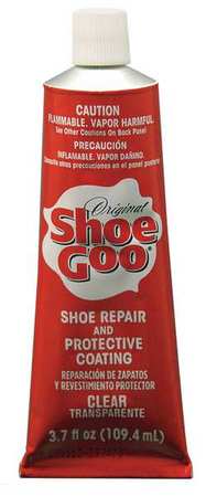 Eclectic Products Shoe Repair Glue, Shoe GOO(R) Series, Clear, 1 to 3 day Full Cure, 3.7 oz, Tube 110011