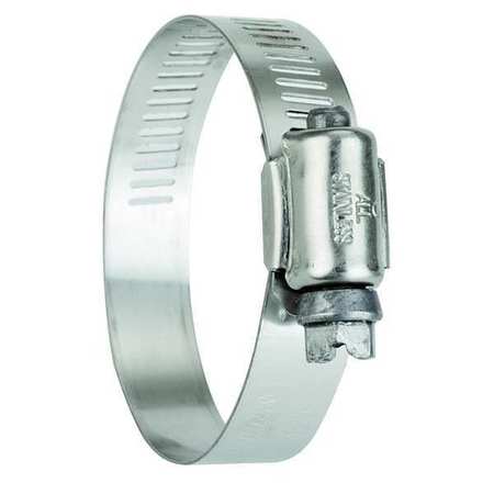 Zoro Select Hose Clamp, 1/2 to 1-1/4In, SAE 12, SS, PK10 5212070