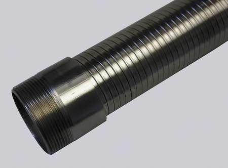 HOSE MASTER 1-1/2" Dia x 72" L Interflex 304 SS Interlocked Metal Hose IN18SS0150-6AMM