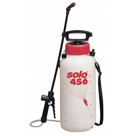 Solo 2 gal Handheld Lawn & Garden Sprayer, Polyethylene Tank, 48 in L Hose, 28 in L Wand 456