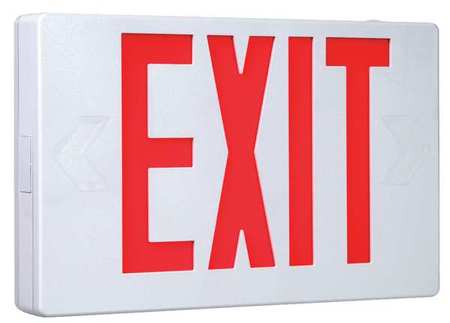 COOPER LIGHTING Exit Sign, 3.0W, Red, 1 or 2 Faces APX7R