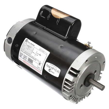 CENTURY Pool Pump Motor, Permanent Split Capacitor, 3 HP, 56C Frame, 3,450 Nameplate RPM B125