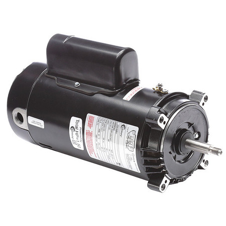 CENTURY Pool Pump Motor, Capacitor-Start/Run, 1, 1/10 HP, 56J Frame, 3,450/1,725 Nameplate RPM STS1102RV1