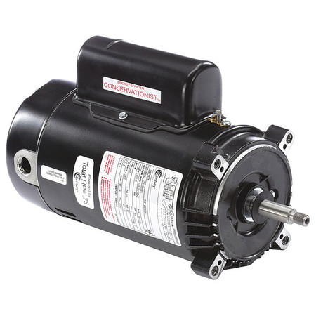 CENTURY Pool Pump Motor, Capacitor-Start/Run, 3/4 HP, 56J Frame, 3,450 Nameplate RPM UCT1072V1