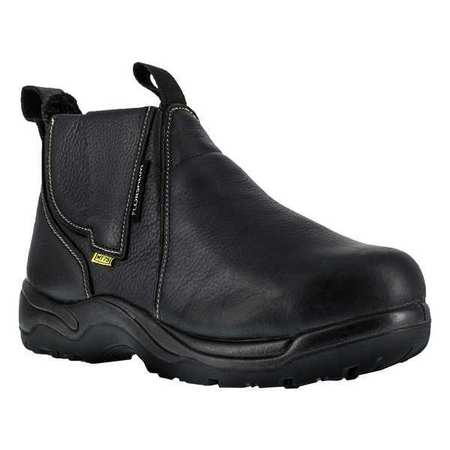 FLORSHEIM Size 11W Men's Chelsea Boot Steel Work Boot, Black FE690