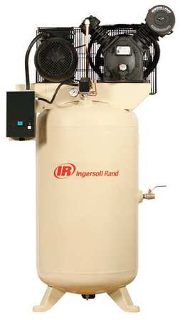 INGERSOLL-RAND Electric Air Compressor, 2 Stage, 24 cfm 2475N7.5-V-230/3