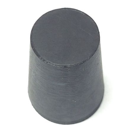 Zoro Select Stopper, 25mm, Rubber, Black, PK65 1-004