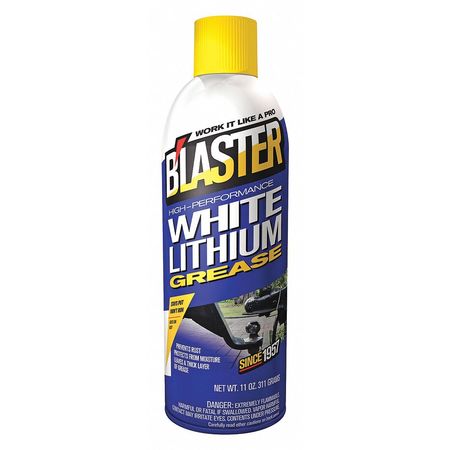 Blaster Multipurpose Grease, Aerosol Can, 11 oz, 1, Lithium, High-Performance, White 16-LG