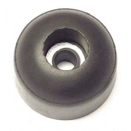 ZORO SELECT Bumper, Rubber, Black, 1/2"H x 1/2"W, PK.10 209W-017