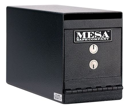MESA SAFE CO Drop Slot Depository Safe, with Dual Keyed 22 lb, 0.2 cu ft, Steel MUC2K