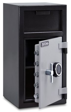 Mesa Safe Co Depository Safe, with Electronic 114 lb, 1.4 cu ft, Steel MFL2714E