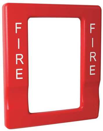 EDWARDS SIGNALING Trim, Marked Fire, Finish Red EG1RT-FIRE