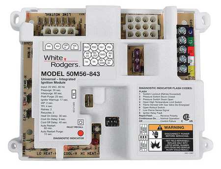 White-Rodgers Control, Hot Surface Ignition, 24V 50M56U-843