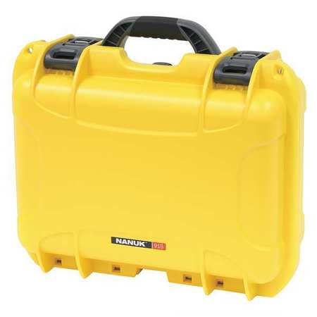 NANUK CASES Yellow Protective Case, 15.8"L x 12.1"W x 6.8"D 915S-000YL-0A0
