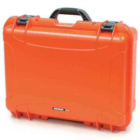 NANUK CASES Orange Protective Case, 21.7"L x 16.9"W x 8-1/2"D 940S-000OR-0A0