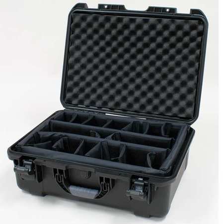 NANUK CASES Black Protective Case, 21.7"L x 16.9"W x 8-1/2"D 940S-020BK-0A0