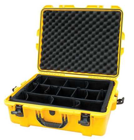 Nanuk Cases Yellow Protective Case, 25.1"L x 19.9"W x 8.8"D 945S-020YL-0A0