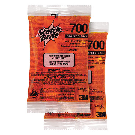 Scotch-Brite Griddle Cleaner And Degreaser, 3.2 Oz Packet, Liquid, Orange, 40 PK B0070MSX6Y