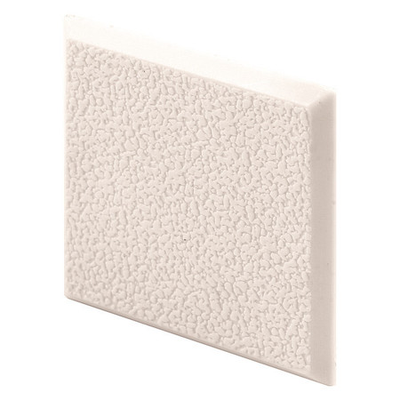 PRIMELINE TOOLS Wall Protector, 2 In. x 2 In. Squares, Rigid Vinyl, Ivory, Textured (5 Pack) MP10867