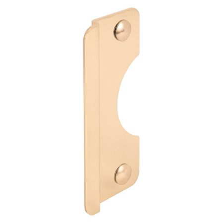 PRIMELINE TOOLS Latch Guard Out Swing, 2-3/8 in. Backset, Brass Plated (Single Pack) MP9510