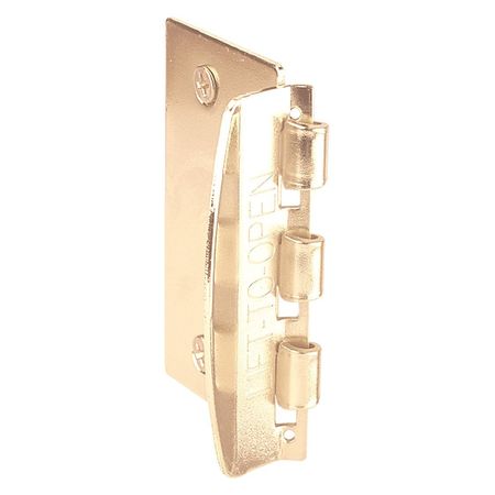 PRIMELINE TOOLS Privacy Flip-Action Door Lock, 1-3/8 in. x 2-3/4 in., Stamped Steel, Brass Plated (2 Pack) MP4015