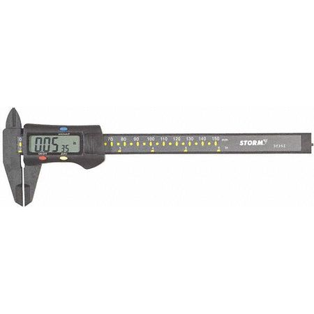 Storm Plastic Dig Caliper, 6"/150mm, w/Fraction 3C351-00