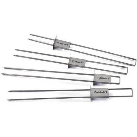 CUISINART Sliding Grilling Skewers, 11" L, PK4 CSKS-048