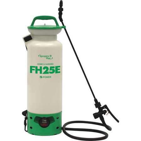 Sprayers Plus 2 gal. Effortless Handheld Sprayer, Plastic Tank, Fan Spray Pattern, 51" Hose Length FH25E