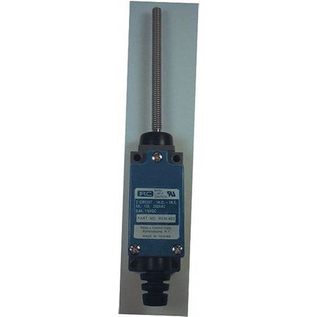 RELAY AND CONTROL Limit Switch, Coil Spring, Wobble Stick, 1NC/1NO, 5A @ 250V AC, Actuator Location: Top RCM-403