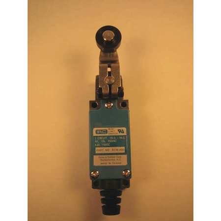 RELAY AND CONTROL Limit Switch, Adjustable Lever, Roller, 1NC/1NO, 5A @ 250V AC, Actuator Location: Side RCM-401