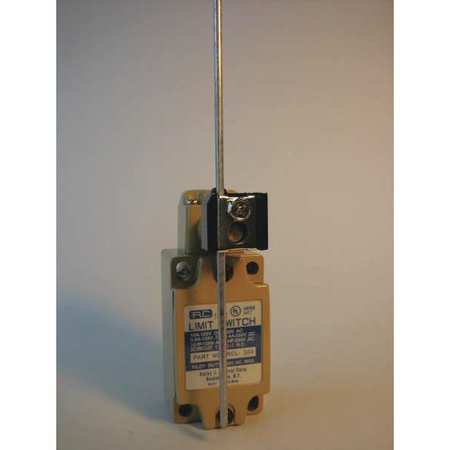 RELAY AND CONTROL Limit Switch, Adjustable Lever, Rod, 1NC/1NO, 10A @125V AC, Actuator Location: Side RCL-304