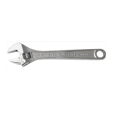 MAXPOWER Wrench, Adjustable, Chrome, 10" 213