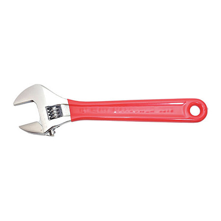 MAXPOWER Wrench, Adjustable, Chrome, Red-Dipped, 6" 00601