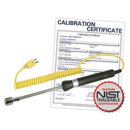 REED INSTRUMENTS Surface Thermocouple Probe, Type K, -58 to 932°F (-50 to 500°C) with NIST Calibration Certificate R2920-NIST