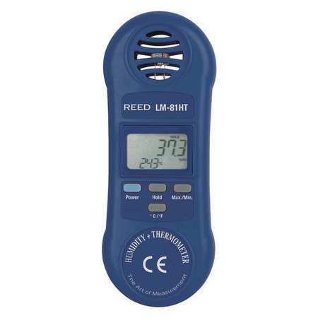 Reed Instruments Thermo-Hygrometer, 32-122°F (-0-50°C), 10-95% RH LM-81HT