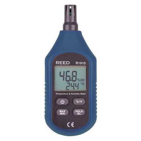Reed Instruments Temperature & Humidity Meter, Compact Series R1910