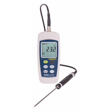 Reed Instruments Digital RTD Thermometer, -148 Degrees to 572 Degrees F C-370