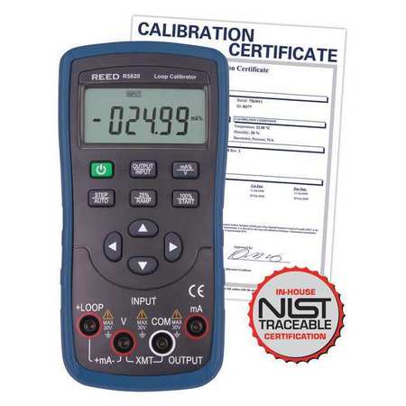 Reed Instruments Loop Calibrator with NIST Calibration Certificate R5820-NIST