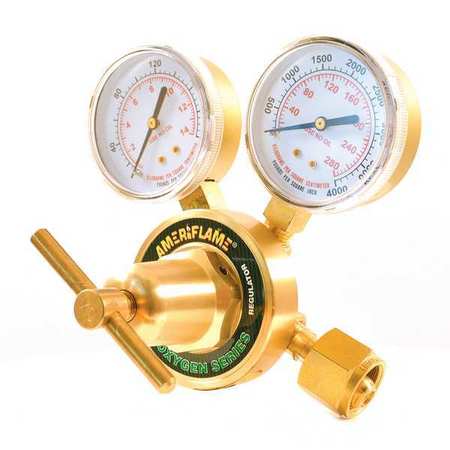 Zoro Select Heavy Duty Oxygen Regulator, CGA540 R350-540