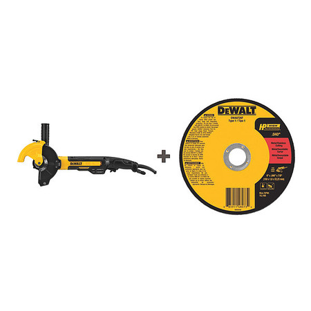 DEWALT Angle Grinder, 5" or 6" Wheel Dia., Nominal Amps: 13 DWE46266N/DWA8726F