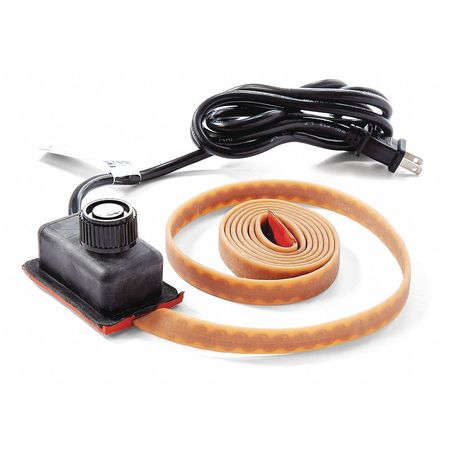 BRISKHEAT Silicone Rubber Heating Tape, 120V, 72W BSAT051002