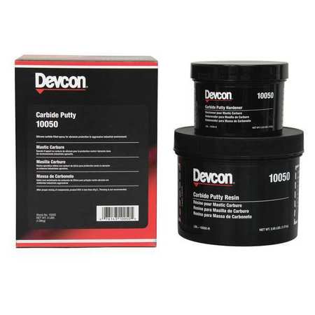 DEVCON Carbide Putty, 3 lb., Kit, Gray, Package Quantity 6 , Can , 3 lb. , Gray ,  10050