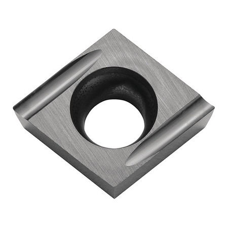 KYOCERA Diamond Turning Insert, Diamond, 3/8", 80  Degrees, 0.0039" CCGT32502FLUKW10